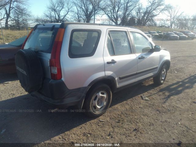 JHLRD78422C057798 - 2002 HONDA CR-V LX Silver photo 4