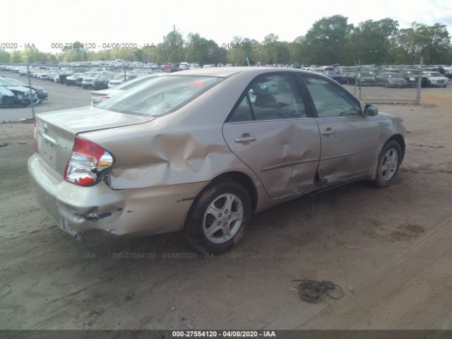 JTDBE32K520006048 - 2002 TOYOTA CAMRY LE/XLE/SE Gold photo 4