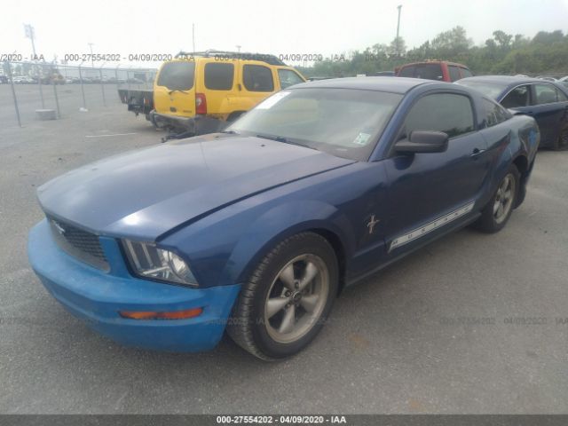 1ZVHT80N585135264 - 2008 FORD MUSTANG  Blue photo 2
