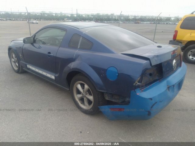 1ZVHT80N585135264 - 2008 FORD MUSTANG  Blue photo 3
