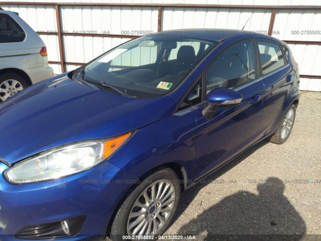 3FADP4FJ7EM103706 - 2014 FORD FIESTA TITANIUM Blue photo 6