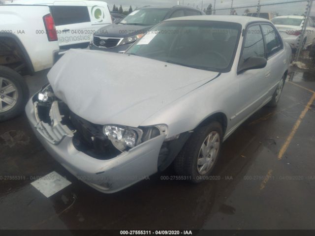 1NXBR12EX1Z475822 - 2001 TOYOTA COROLLA CE/LE/S Gray photo 2