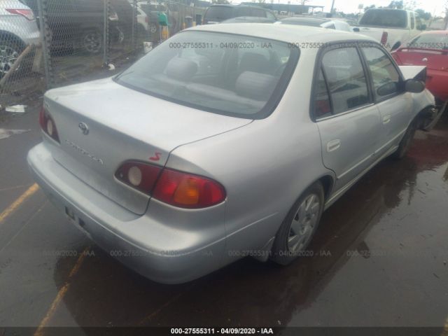 1NXBR12EX1Z475822 - 2001 TOYOTA COROLLA CE/LE/S Gray photo 4