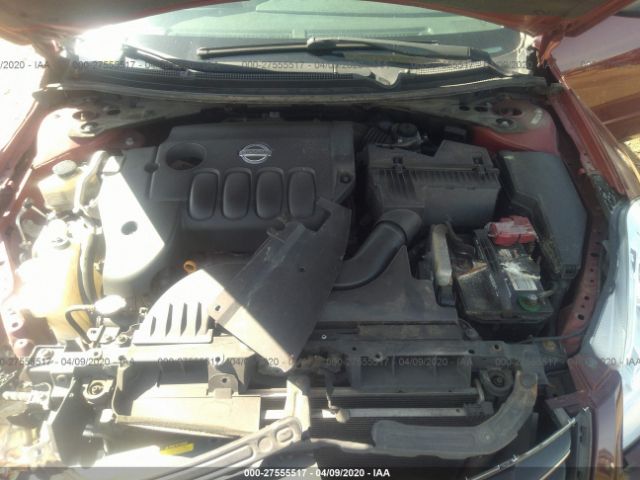 1N4AL2AP6AN469106 - 2010 NISSAN ALTIMA S Burgundy photo 10