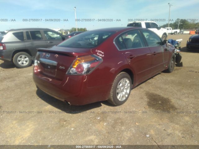 1N4AL2AP6AN469106 - 2010 NISSAN ALTIMA S Burgundy photo 4