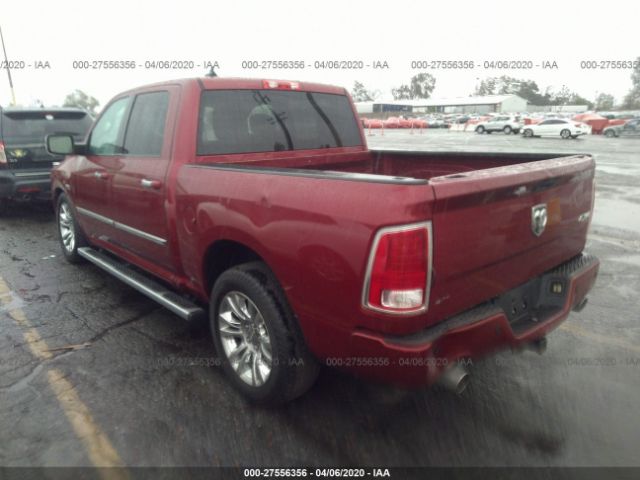 1C6RR7PTXDS726844 - 2013 RAM 1500 LONGHORN Red photo 3