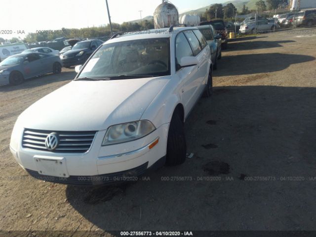 WVWWH63B52E251590 - 2002 VOLKSWAGEN PASSAT GLX White photo 2