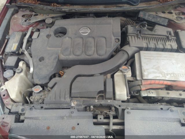 1N4CL21E87C199842 - 2007 NISSAN ALTIMA HYBRID Red photo 6