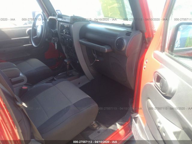 1J4GA39118L584924 - 2008 JEEP WRANGLER UNLIMITE X Red photo 5