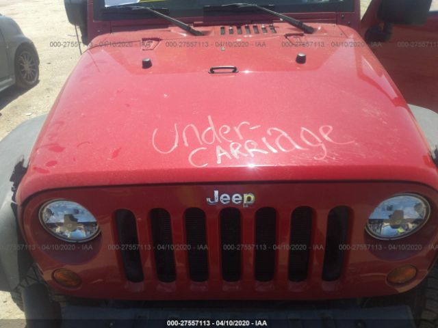 1J4GA39118L584924 - 2008 JEEP WRANGLER UNLIMITE X Red photo 6