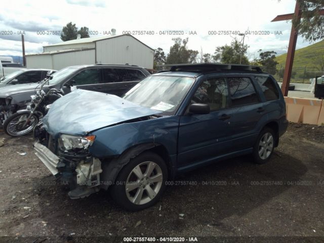 JF1SG63638H702713 - 2008 SUBARU FORESTER 2.5X Blue photo 2