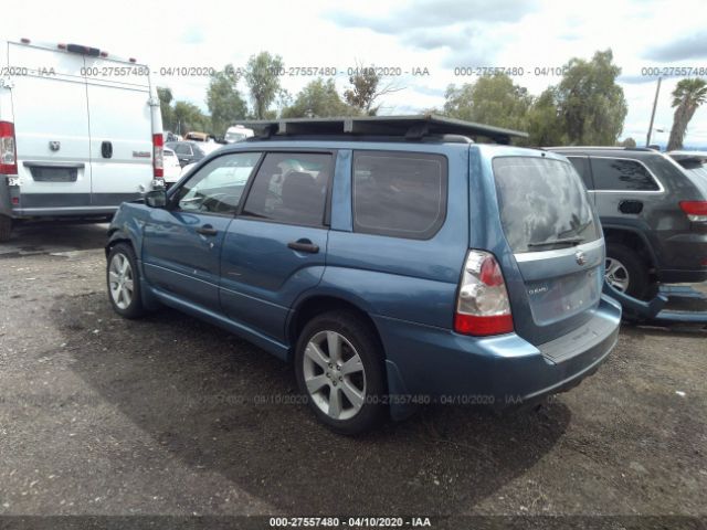 JF1SG63638H702713 - 2008 SUBARU FORESTER 2.5X Blue photo 3