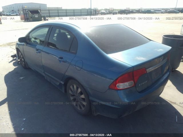 2HGFA1F98BH515959 - 2011 HONDA CIVIC EXL Blue photo 3