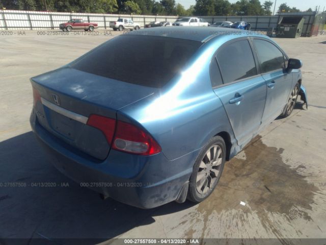 2HGFA1F98BH515959 - 2011 HONDA CIVIC EXL Blue photo 4