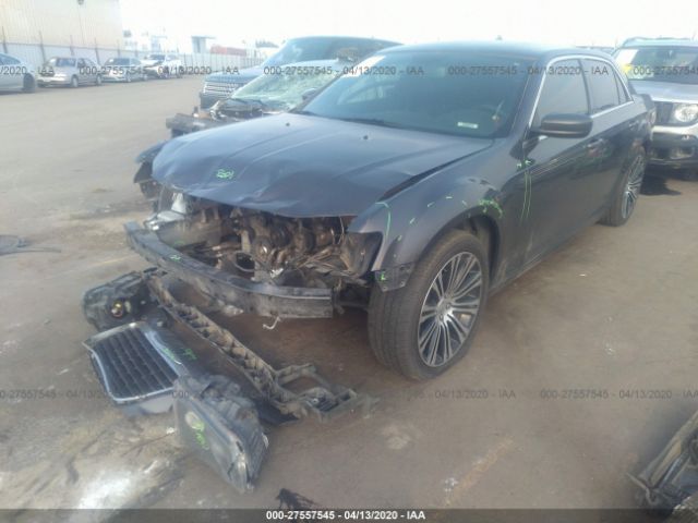 2C3CCABG2DH658333 - 2013 CHRYSLER 300 S Gray photo 2