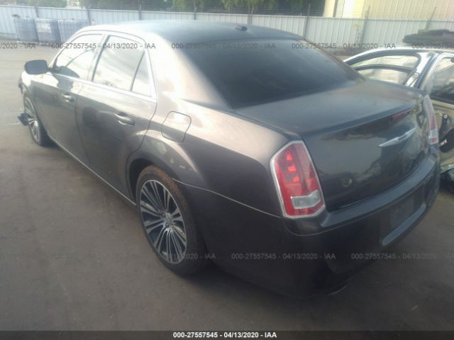 2C3CCABG2DH658333 - 2013 CHRYSLER 300 S Gray photo 3