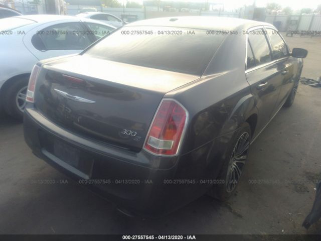 2C3CCABG2DH658333 - 2013 CHRYSLER 300 S Gray photo 4