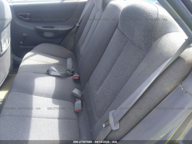 KMHCG45C72U389777 - 2002 HYUNDAI ACCENT GL Gray photo 8