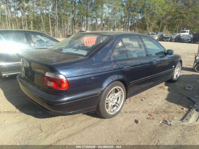 WBADN63401GM71401 - 2001 BMW 540 I AUTOMATIC Blue photo 4