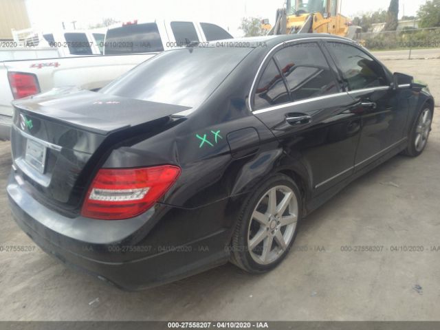 WDDGF4HB4EA962464 - 2014 MERCEDES-BENZ C 250 Black photo 4