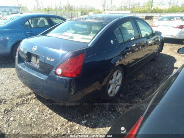 1N4BA41E45C870448 - 2005 NISSAN MAXIMA SE/SL Dark Blue photo 4