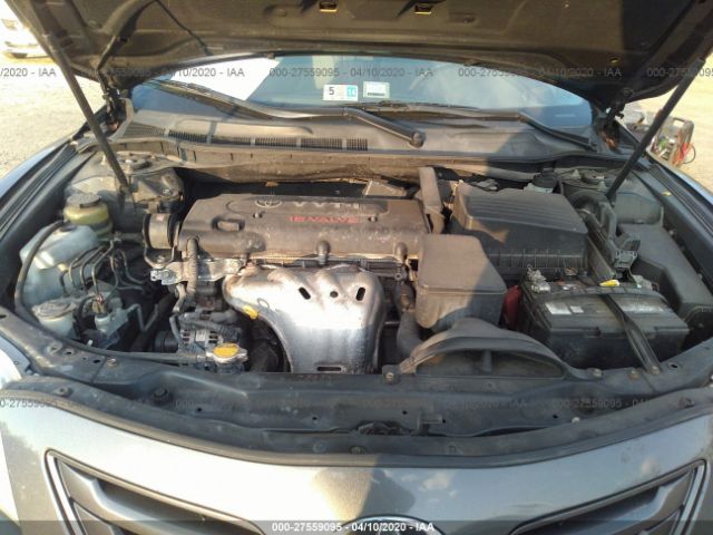 JTNBE46K273076222 - 2007 TOYOTA CAMRY CE/LE/XLE/SE Gray photo 10