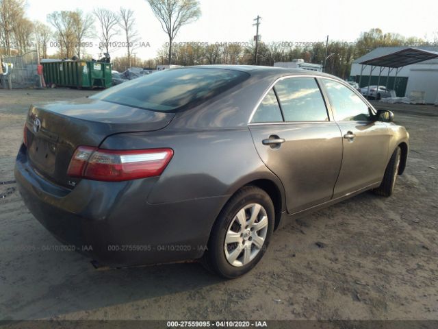 JTNBE46K273076222 - 2007 TOYOTA CAMRY CE/LE/XLE/SE Gray photo 4