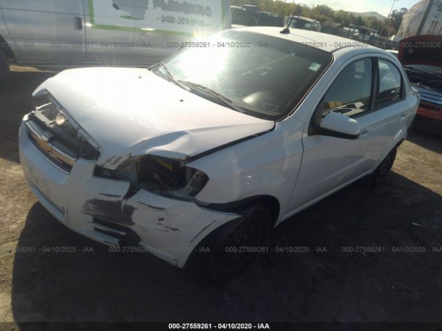 KL1TD5DE3AB068259 - 2010 CHEVROLET AVEO LS/LT White photo 2