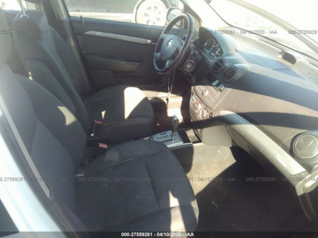 KL1TD5DE3AB068259 - 2010 CHEVROLET AVEO LS/LT White photo 5