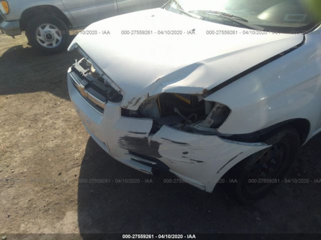 KL1TD5DE3AB068259 - 2010 CHEVROLET AVEO LS/LT White photo 6