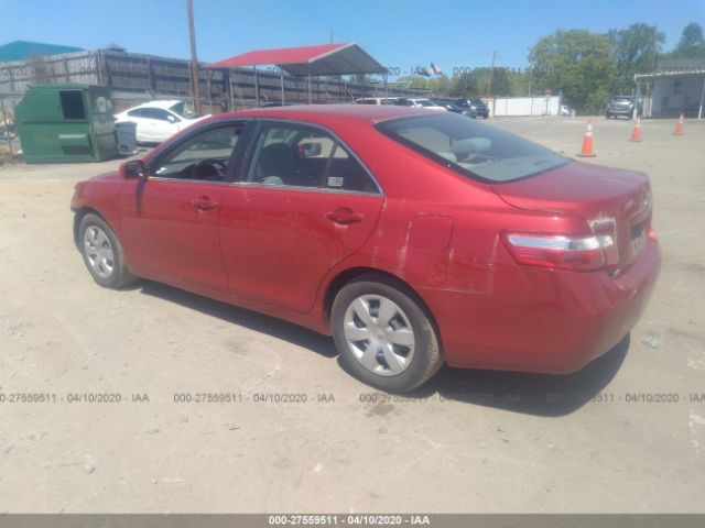 4T4BE46K89R117133 - 2009 TOYOTA CAMRY SE/LE/XLE Red photo 3