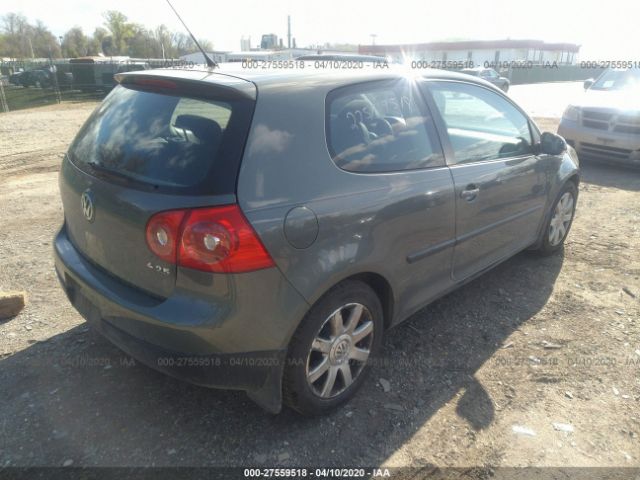 WVWAR71K07W128233 - 2007 VOLKSWAGEN RABBIT  Gray photo 4