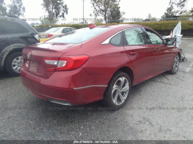 1HGCV1F54JA074087 - 2018 HONDA ACCORD EXL Red photo 4