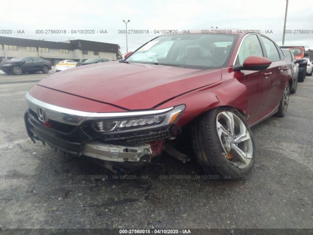 1HGCV1F54JA074087 - 2018 HONDA ACCORD EXL Red photo 6