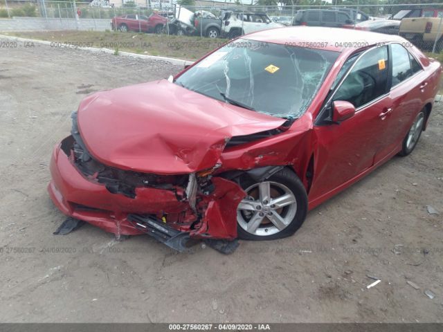 4T1BF1FK2EU795585 - 2014 TOYOTA CAMRY L/SE/LE/XLE Red photo 6