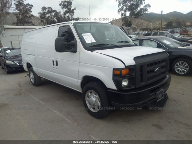 1FTNE1EW7ADA47966 - 2010 FORD ECONOLINE E150 VAN White photo 1