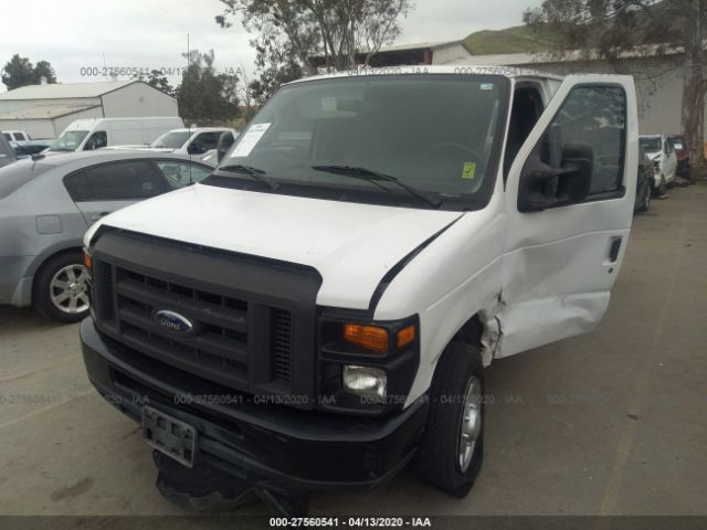 1FTNE1EW7ADA47966 - 2010 FORD ECONOLINE E150 VAN White photo 2