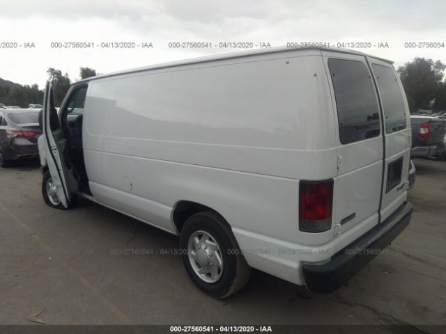 1FTNE1EW7ADA47966 - 2010 FORD ECONOLINE E150 VAN White photo 3