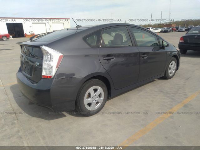 JTDKN3DUXA5183937 - 2010 TOYOTA PRIUS  Gray photo 4