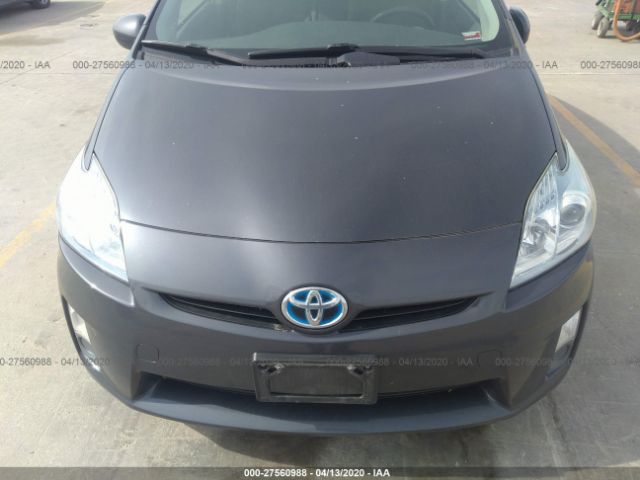 JTDKN3DUXA5183937 - 2010 TOYOTA PRIUS  Gray photo 6