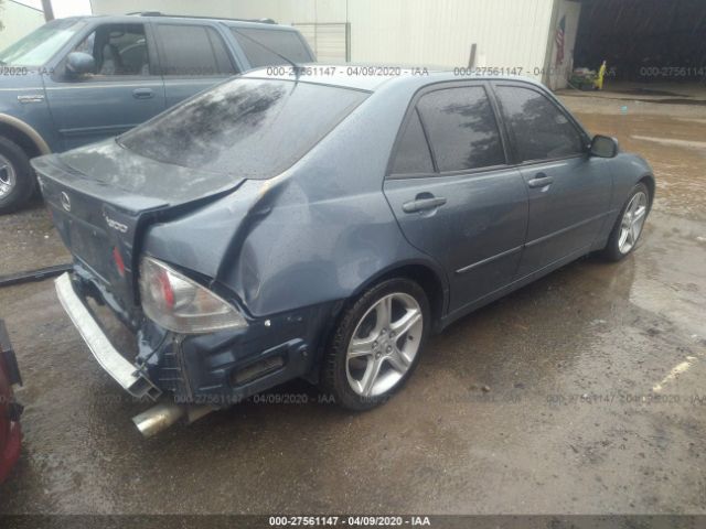 JTHBD192950099883 - 2005 LEXUS IS 300 Gray photo 4