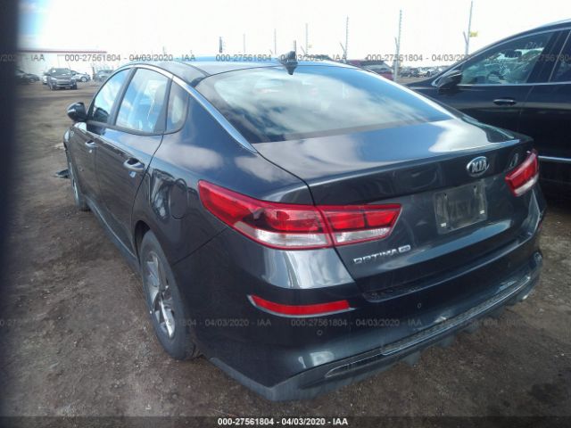 5XXGT4L37LG388673 - 2020 KIA OPTIMA LX/S Gray photo 3