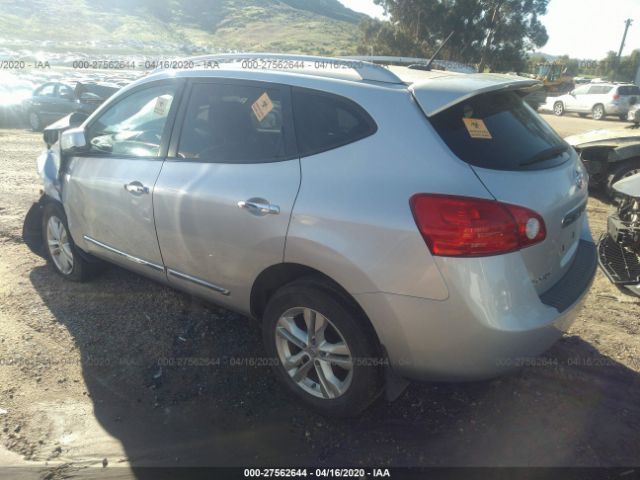 JN8AS5MT4CW256731 - 2012 NISSAN ROGUE S/SV Silver photo 3