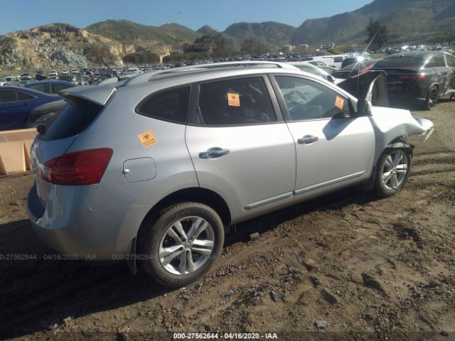 JN8AS5MT4CW256731 - 2012 NISSAN ROGUE S/SV Silver photo 4