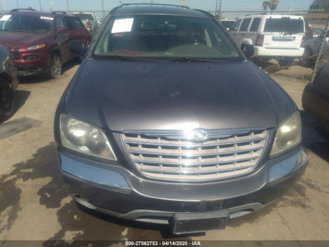 2C8GM68434R559551 - 2004 CHRYSLER PACIFICA  Gray photo 6