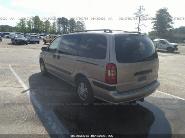 1GNDX03EX1D135220 - 2001 CHEVROLET VENTURE  Tan photo 3