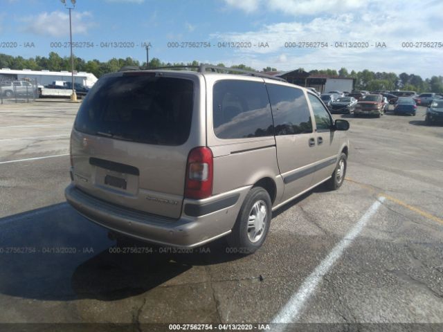 1GNDX03EX1D135220 - 2001 CHEVROLET VENTURE  Tan photo 4