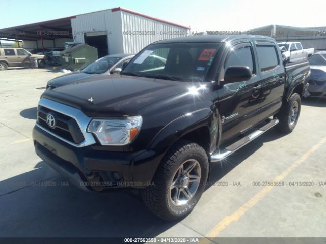 5TFJX4GN4EX027807 - 2014 TOYOTA TACOMA DOUBLE CAB 黑色 照片 2