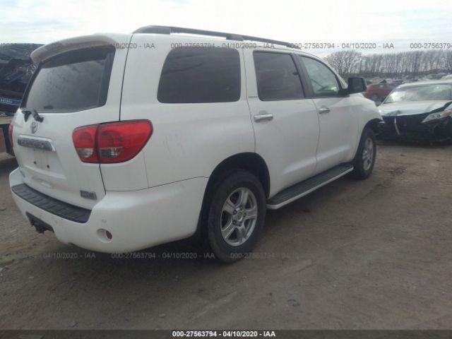 5TDBY68A38S019037 - 2008 TOYOTA SEQUOIA LIMITED White photo 4
