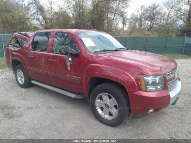 1GNSKJE75CR257774 - 2012 CHEVROLET SUBURBAN K1500 LT Red photo 1